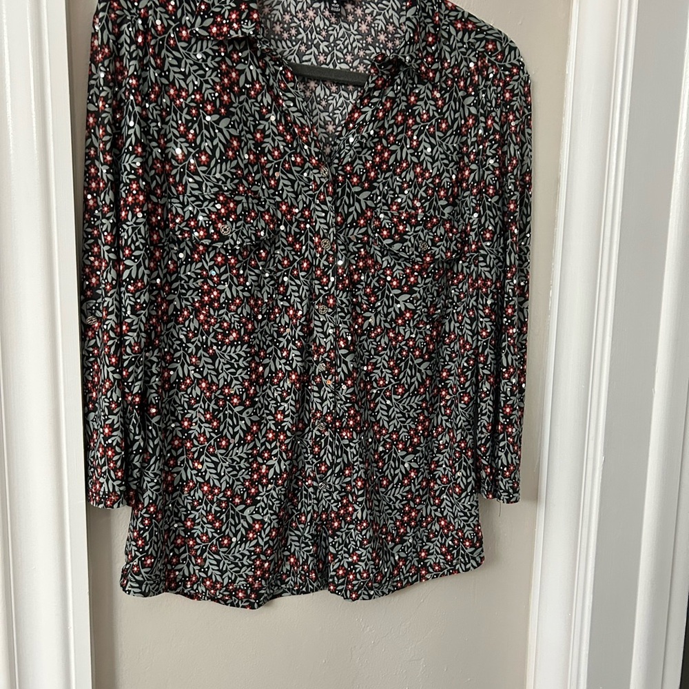 Lightweight Button-Up Blouse